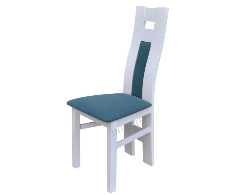 FIGA GIĘTA białe krzesło tapicerowane