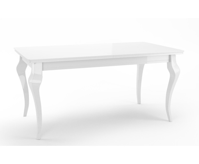 MERSO LL stół prostokąt, biały połysk - rozmiary