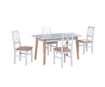 OSLO 7 zestaw stół 80x140-180 cm i 4 krzesła NILO 10