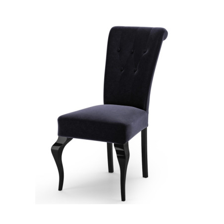 MERSO s63 eleganckie tapicerowane krzesło pikowane guzikami