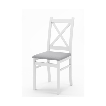 SKANDI białe krzesło krzyżak - casablanca 2314