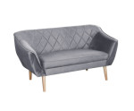 VELUTTI sofa 2-osobowa 140 glamour w skandynawskim stylu