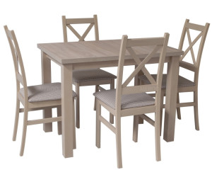Zestaw: stół LARGO 80x120 i 4 krzesła SKANDI