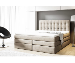 PARIS 4K łóżko kontynentalne 180x200 z guzikami i pojemnikiem