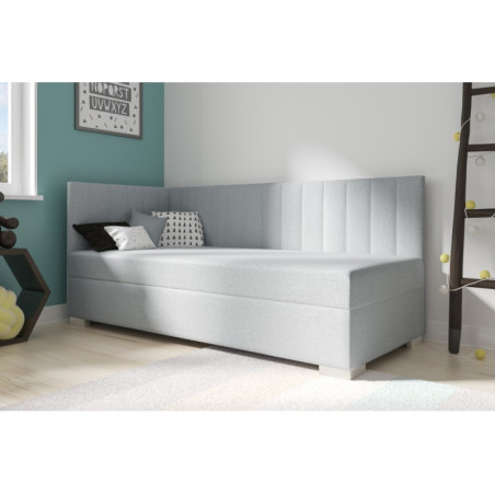 INTARO A40 łóżko tapicerowane 80x200 z osłoną boczną
