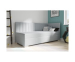 INTARO A40 łóżko tapicerowane 100x200 z materacem i osłoną boczną