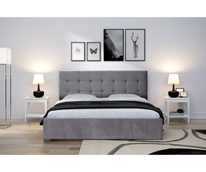 GRACJA 2 łóżko tapicerowane, pikowane zagłowie 180x200