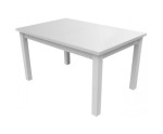 BOSTON stół biały półmat laminat 80x150+40