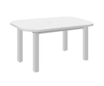 OLIVET stół owal biały półmat 80x150+40