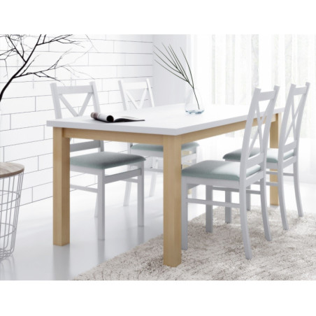 Stół SKANDI biały blat + podstawa kolor 80x120 cm