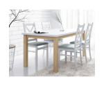 Zestaw SKANDI: stół  80x150-190 oraz 4 krzesła