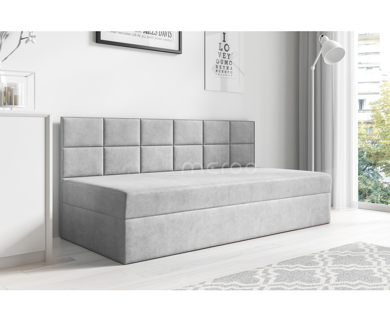 MEROO 2M łóżko tapicerowane 120x200 z pojemnikiem