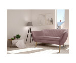 VELUTTI sofa 2-osobowa 140 glamour w skandynawskim stylu