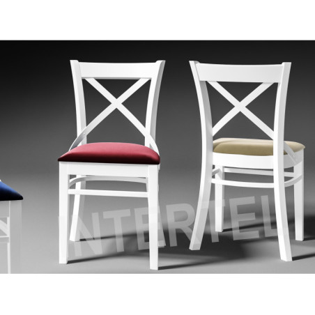 MODERN 1 białe krzesło bukowe