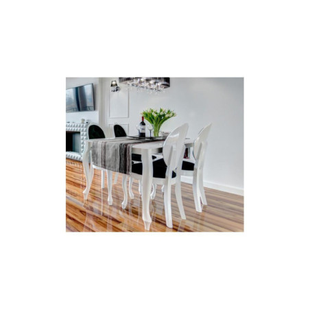 Zestaw w stylu ludwikowskim: 4 krzesła SONIA + stół 80x150-190 BRILLANT 2
