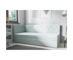 PRINCESS 3M łóżko tapicerowane narożne 90x200 z materacem i pojemnikiem