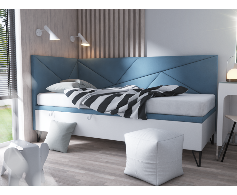 GEOMETRIC 1R łóżko z pojemnikiem 90x200