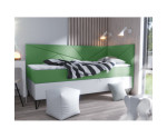 GEOMETRIC 3M łóżko tapicerowane 80x180 z materacem i pojemnikiem