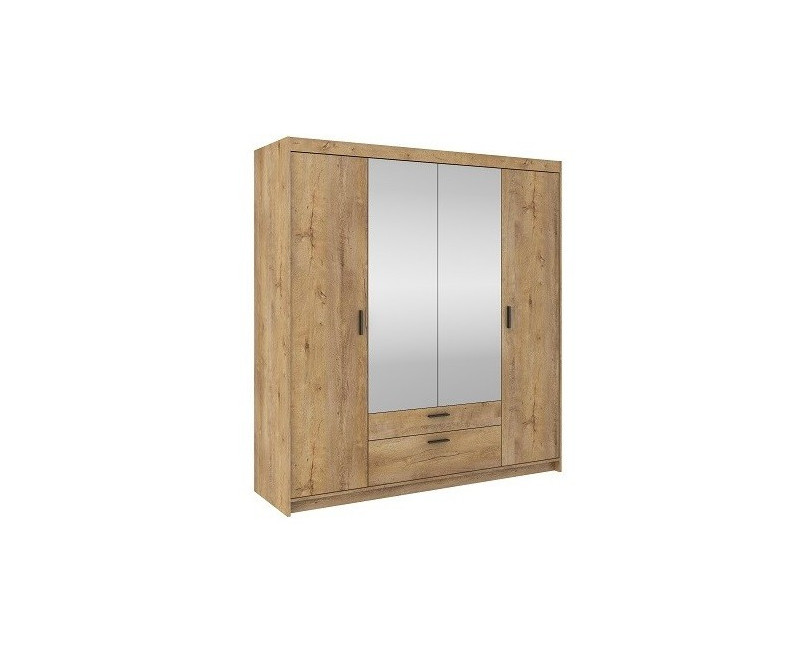 SELENA szafa 4- drzwiowa lefkas z lustrem176 cm