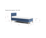 INTARO A8 pojedyncze łóżko 120x200 z pojemnikiem