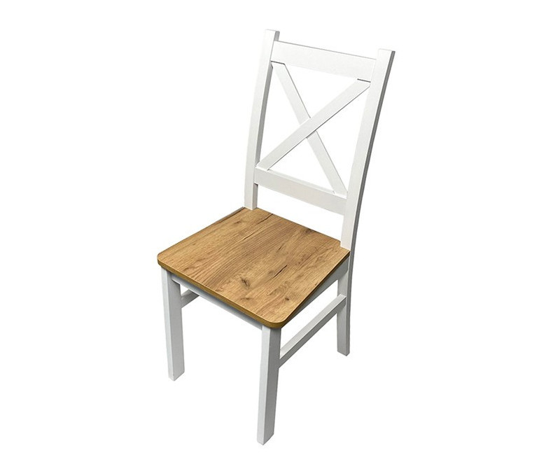 SKANDI krzesło siedzisko lefkas / biały