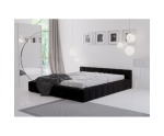 ROSE 3B niskie łóżko tapicerowane z przeszyciami 140x200