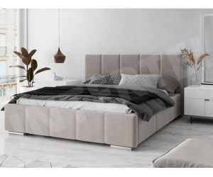 IMPERIA S01 łóżko tapicerowane 160x200 przeszycia, stelaż metalowy