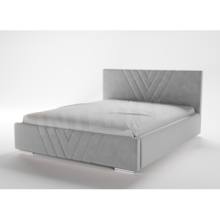 IMPERIA S05 łóżko tapicerowane 140x200 do sypialni, stelaż metalowy