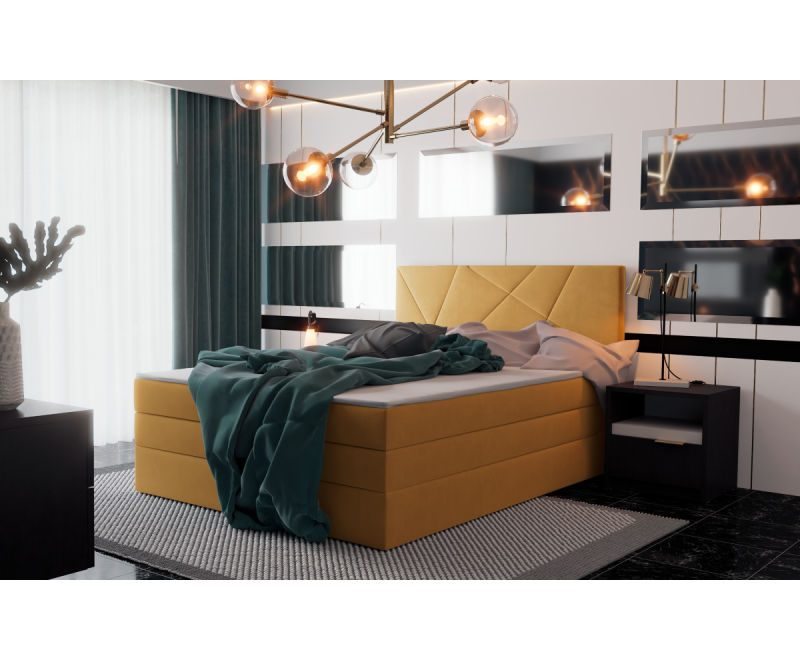 ASIMETRIC K3 łóżko kontynentalne 160x200