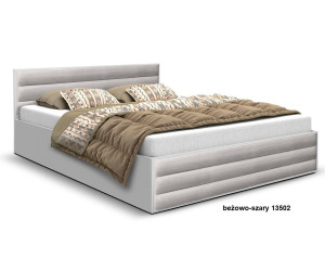 MONA łóżko 160x200 z panelami, stelaż, materac
