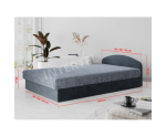ENZO 11 łóżko 120x195 regulowany zagłówek, materac