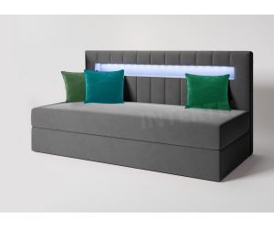 HAPPY A2 łóżko kontynentalne 100x200 LED RGB