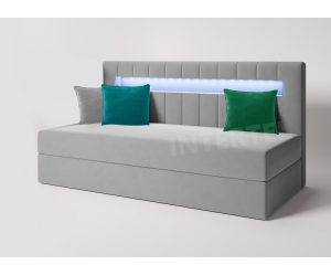 HAPPY A2 łóżko kontynentalne 90x200 LED RGB
