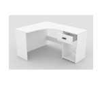 CORNER 03 biurko 155 narożne z szufladą biały