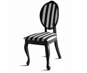 SONIA stylowe i eleganckie krzesło - czarne pasy