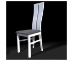 ZEFIR nowoczesne białe krzesło do jadalni