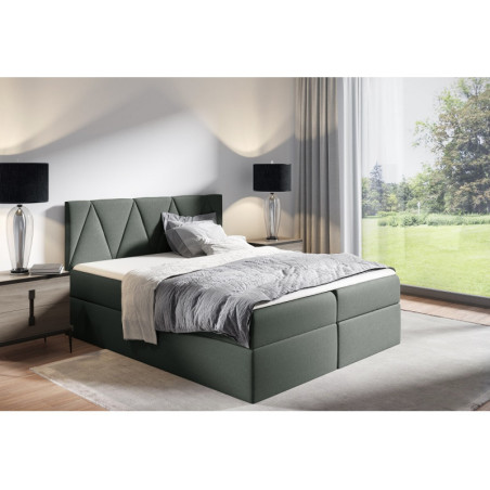 PRATO K4 łóżko kontynentalne 180x200 z pojemnikami i materacem
