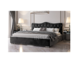 PRATO T7 łóżko tapicerowane 120x200 z pojemnikiem i kryształkami