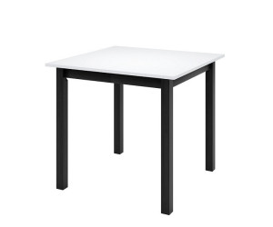 MOOD 45 solidny stół rozkładany 85x85-125 na drewnianej czarnej podstawie