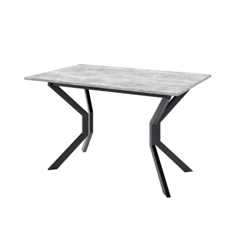 MOOD 50 nowoczesny stół rozkładany 80x125-165 z metalowymi czarnymi nogami