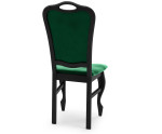 SZYBKA REALIZACJA !!! MERSO 23/N Klasyczne krzesło do jadalni, CZARNE, tk. PRIMO 8818 butelkowa zieleń