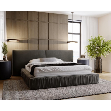 ANABEL łóżko tapicerowane 160 x 200 z pojemnikiem i stelażem