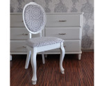 SONIA eleganckie białe krzesła do sypialni i salonu