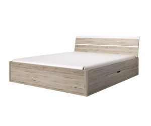 BETA 52 łóżko 180x200 z szufladami, biały/san remo jasne
